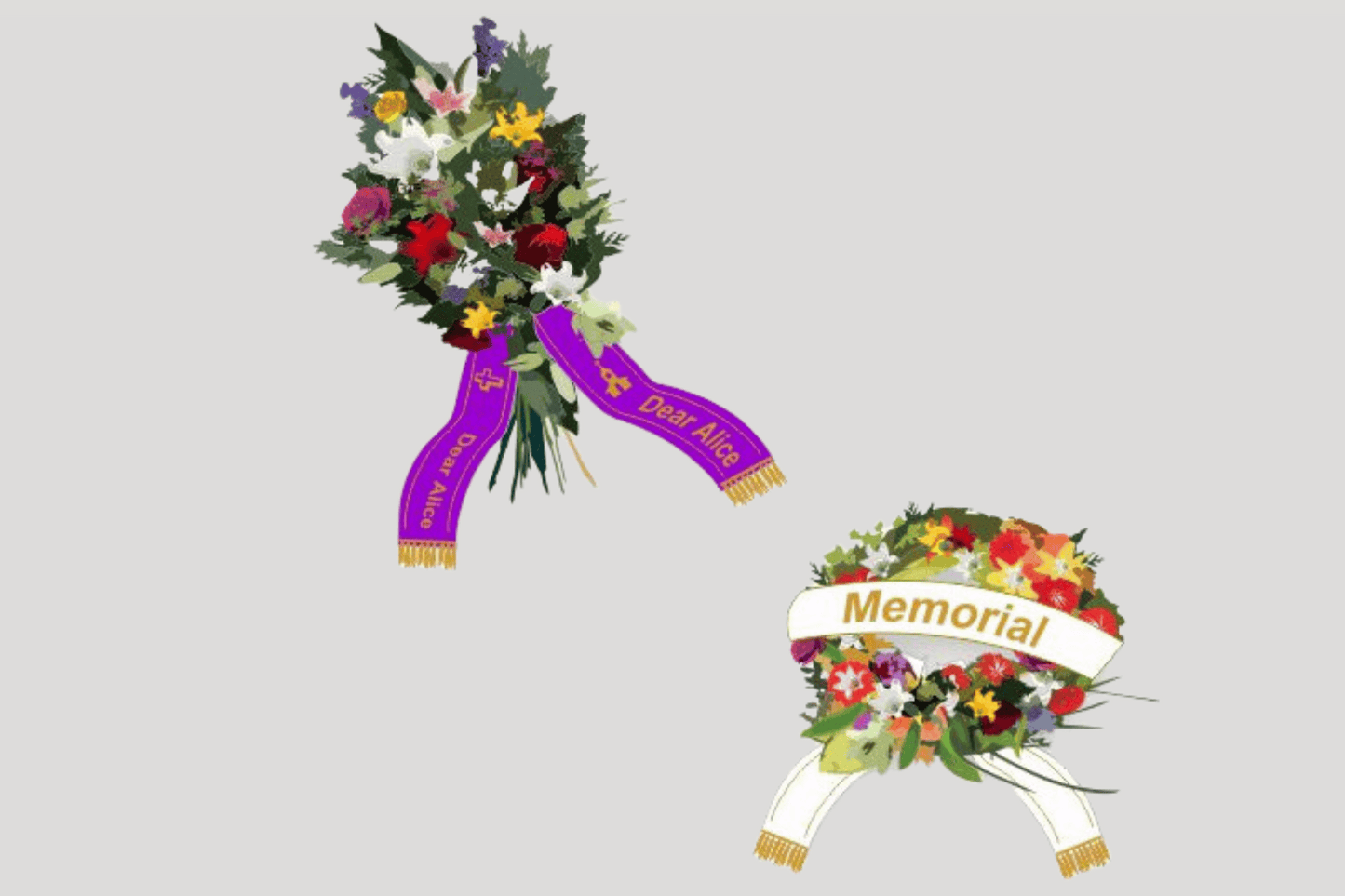 Ruban bouquet avec ruban imprimé JM Band®
