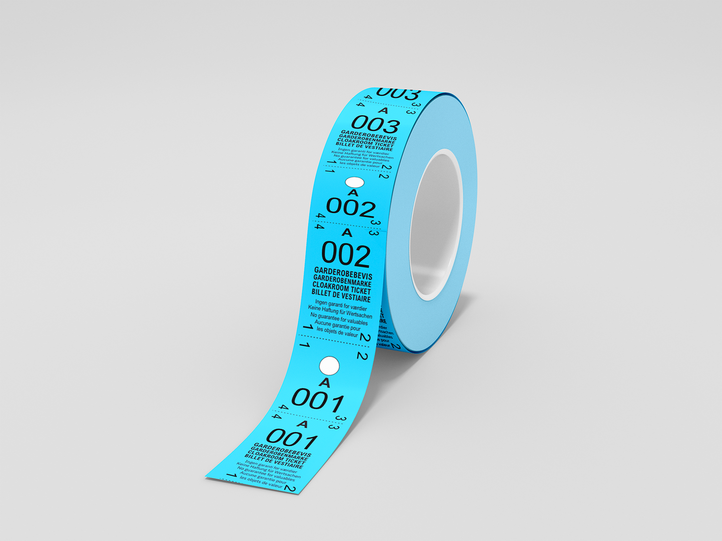 Billets Vestiaire 2-Parties (500 pcs.)