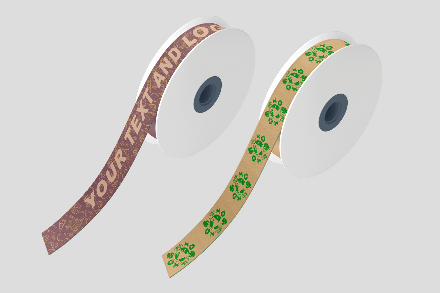 Ruban cadeau en tissu PET écologique avec impression couleur JM Band®
