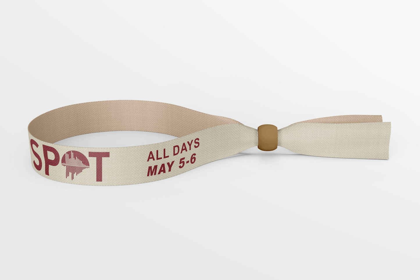 ECO Bamboo Wristbands with 1 Colour Print Fabric Wristbands JM Band®