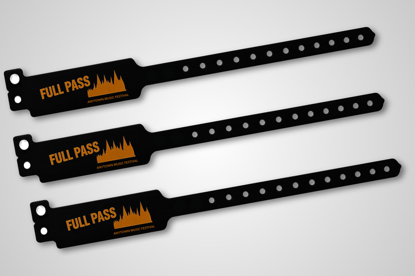 Bracelets en vinyle "W-Shape" avec impression