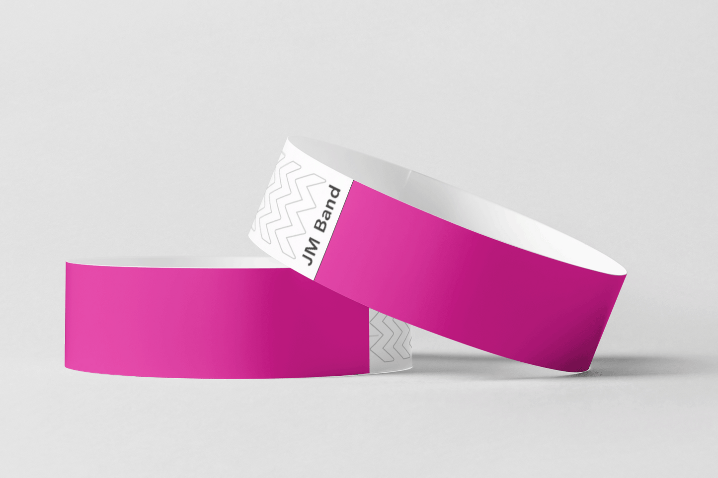 Paper Wristbands - Plain Stock Paper wristbands JM Band® 10 Pink