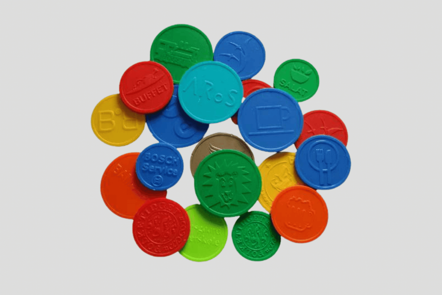 Jetons en plastique gaufré JM Band®
