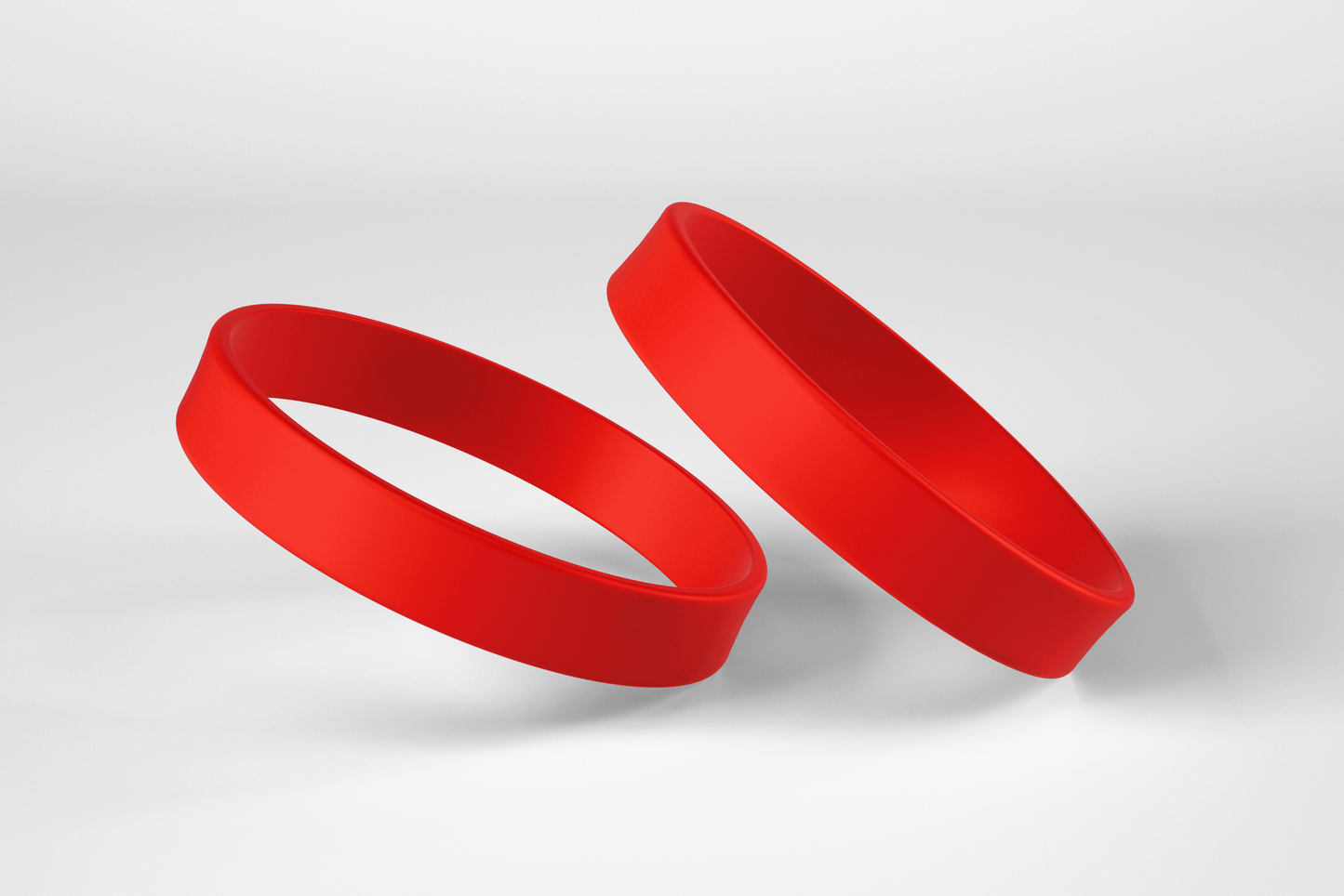 Plain Silicone Wristbands Silicone wristbands JM Band® 1 Red