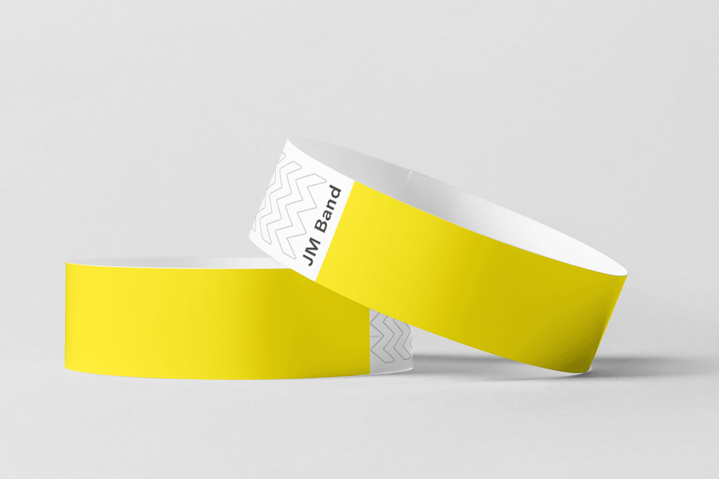 Paper Wristbands - Plain Stock Paper wristbands JM Band® 10 Yellow