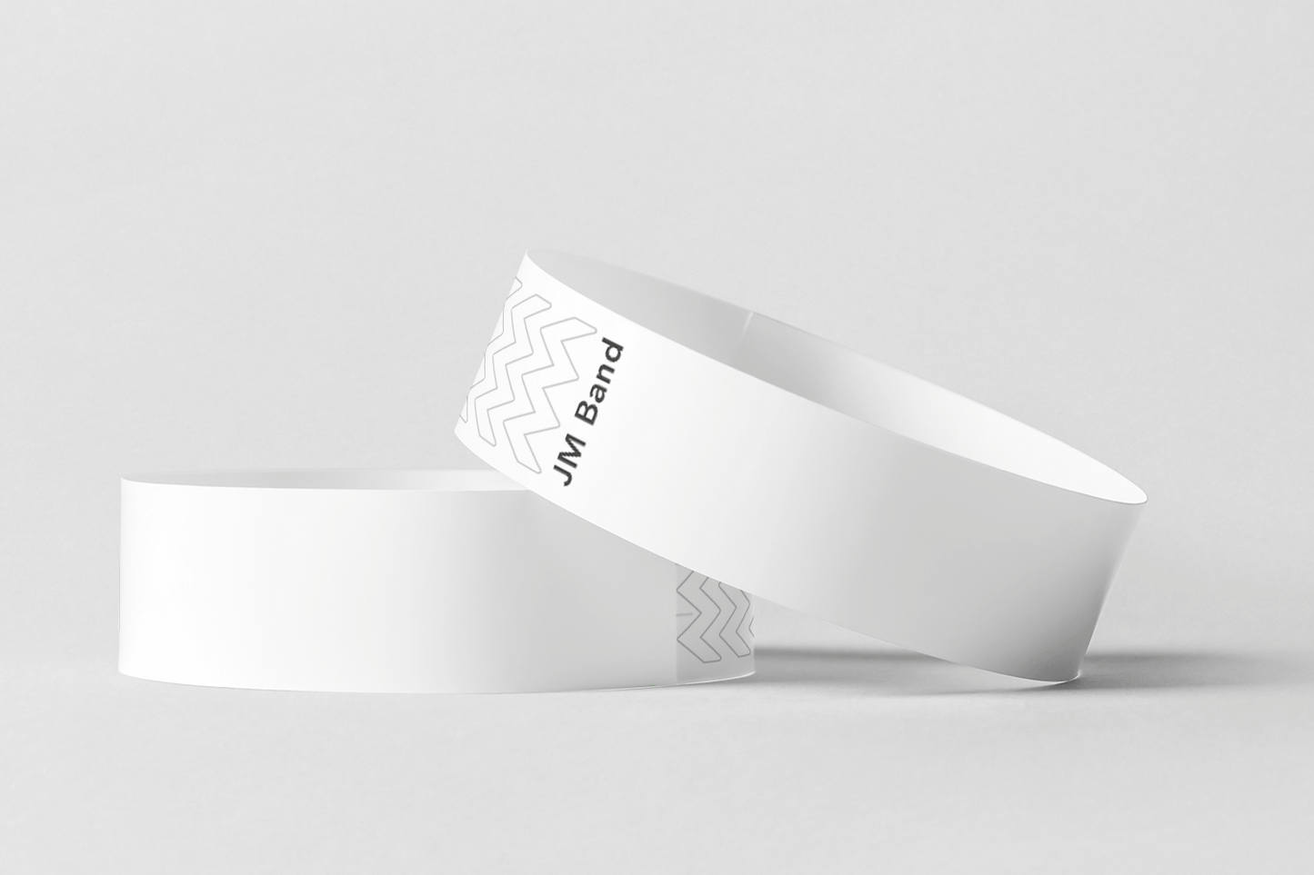 Paper Wristbands - Plain Stock Paper wristbands JM Band® 10 White