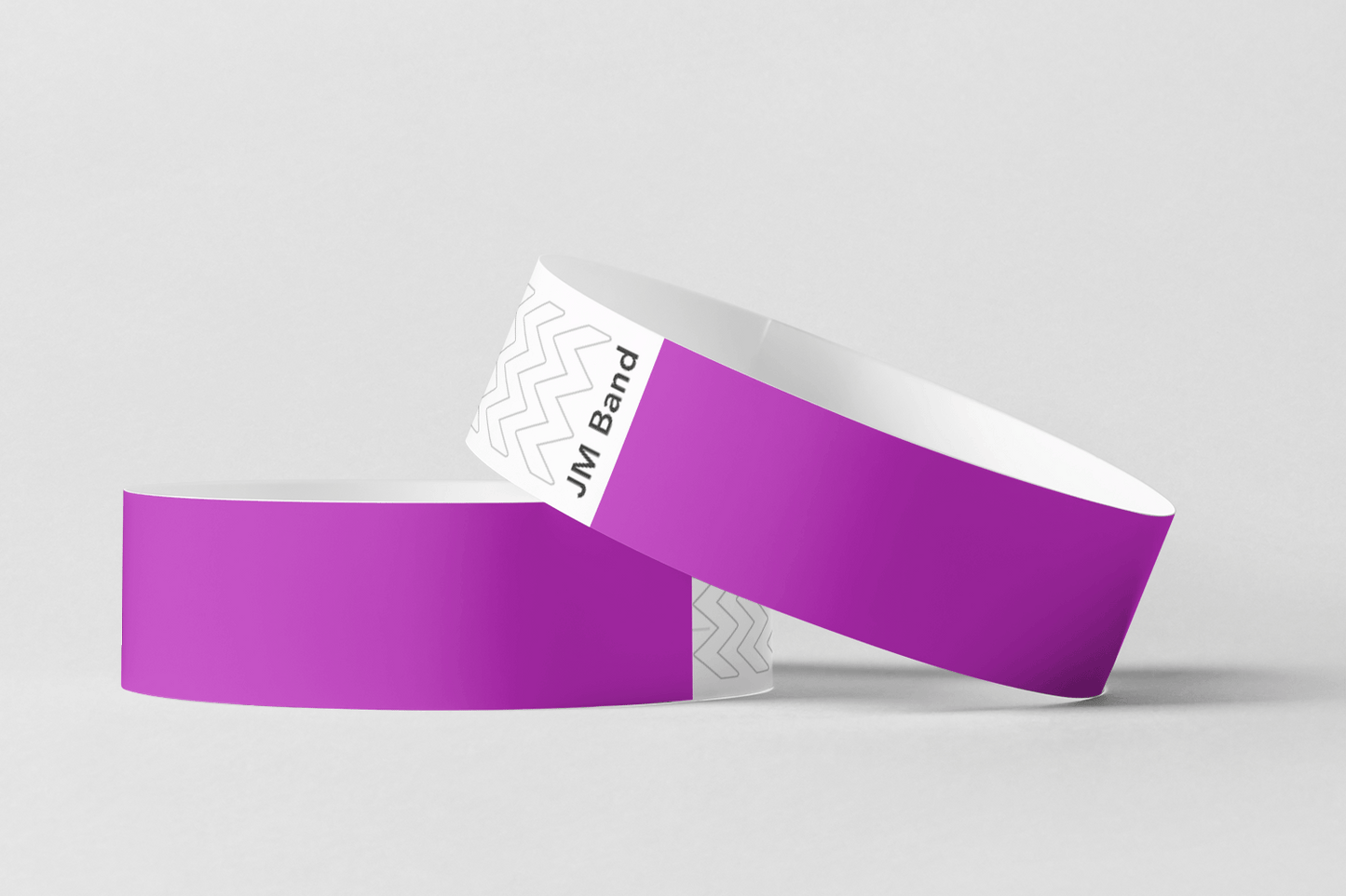 Paper Wristbands - Plain Stock Paper wristbands JM Band® 10 Purple