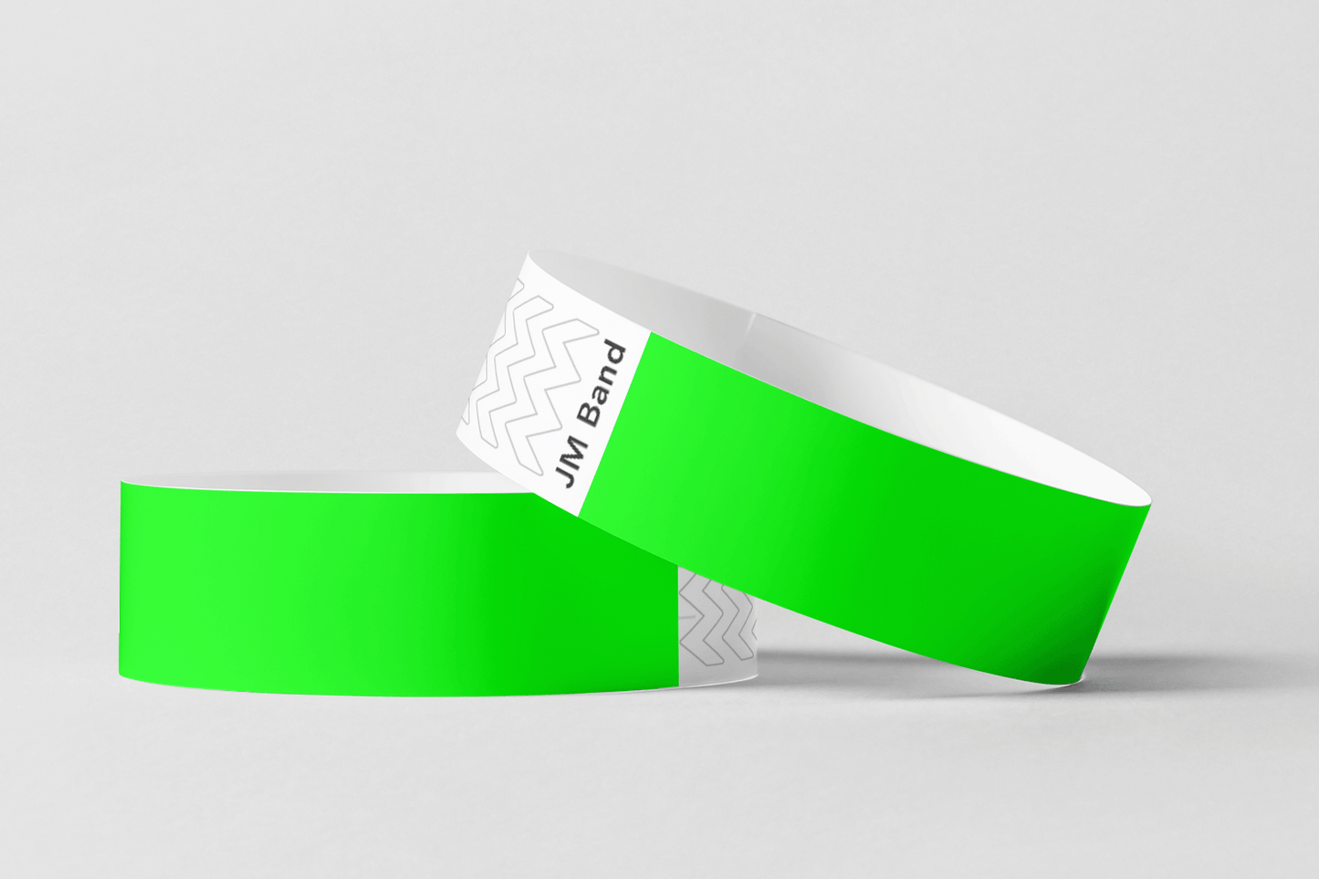 Paper Wristbands - Plain Stock Paper wristbands JM Band® 10 Green