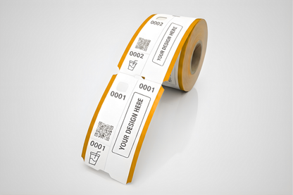 Billets de vestiaire en 3 parties avec impression - Renseignez-vous