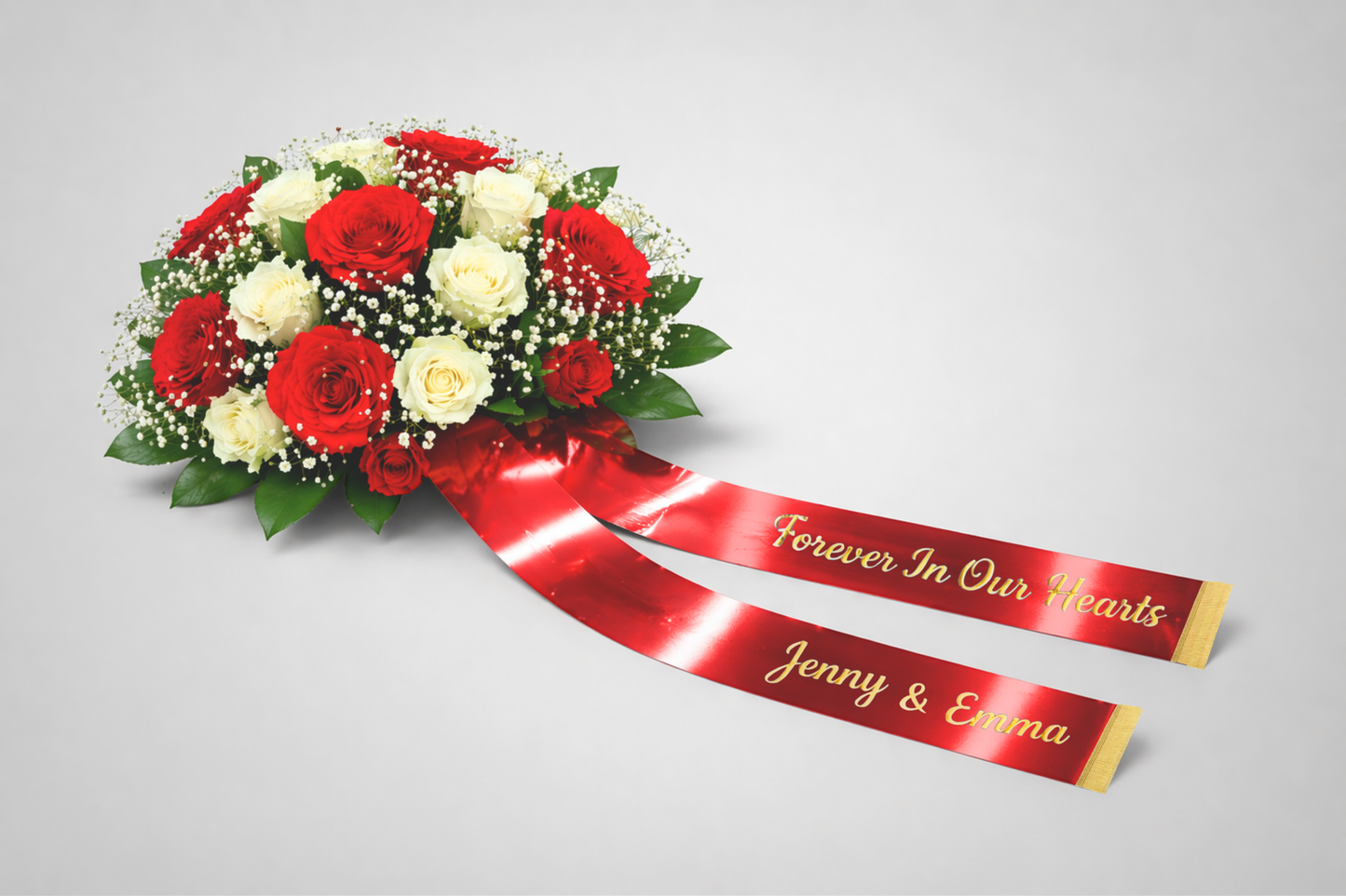 Ruban de bouquet avec impression