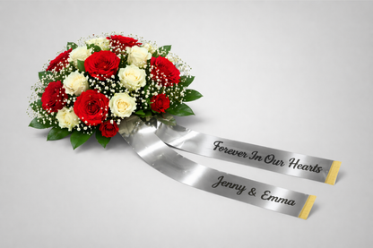 Ruban de bouquet avec impression