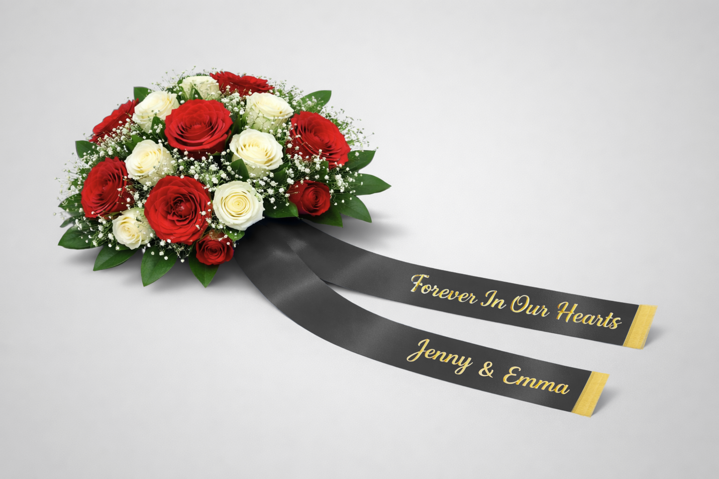 Ruban de bouquet avec impression