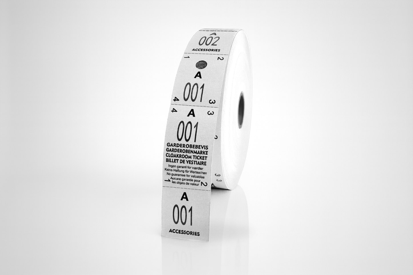 Billets Vestiaire 3-Parties (500 pcs.)