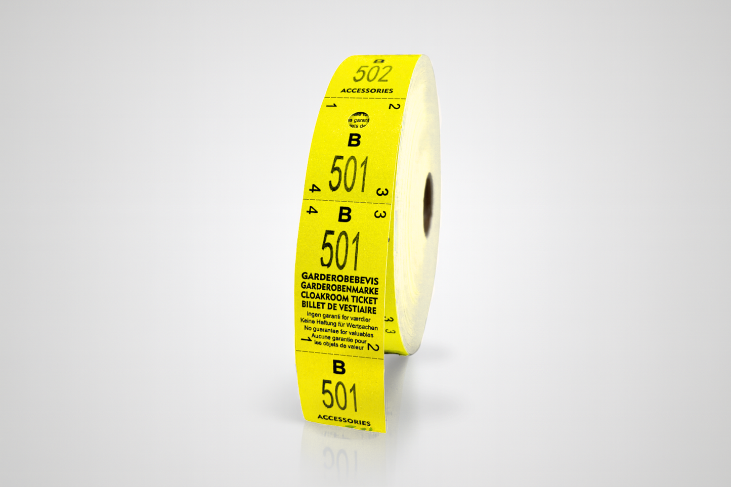 Billets Vestiaire 3-Parties (500 pcs.)