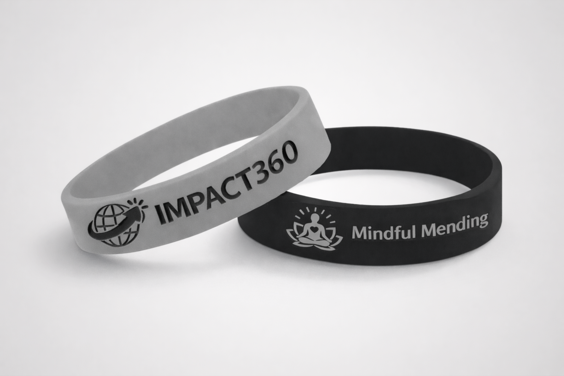 Bracelets en silicone à couleur en relief Bracelets en silicone JM Band®