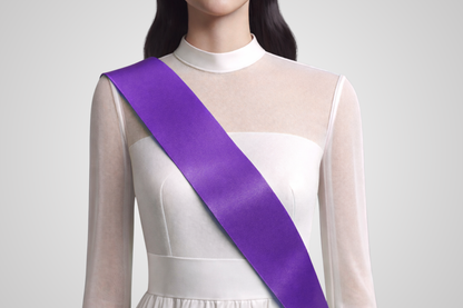 Ruban de commande violet sans impression, de couleur violette, de JM Band®.