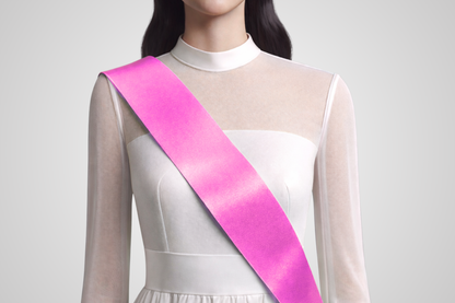 Ruban rose sans impression de JM Band®.