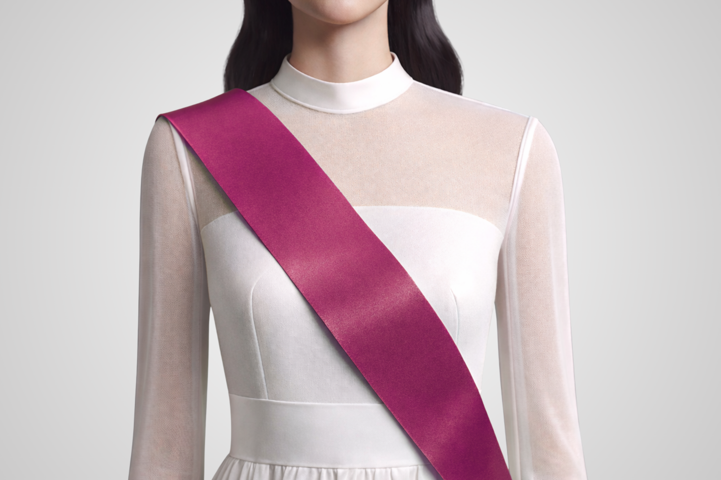 Ruban bordeaux uni de JM Band®.
