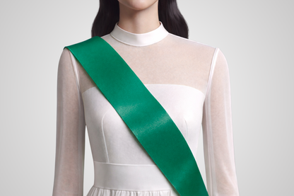 Écharpe verte sans imprimé de JM Band®.