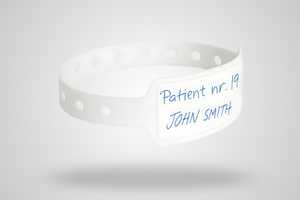 Bracelet identification patient & hospital