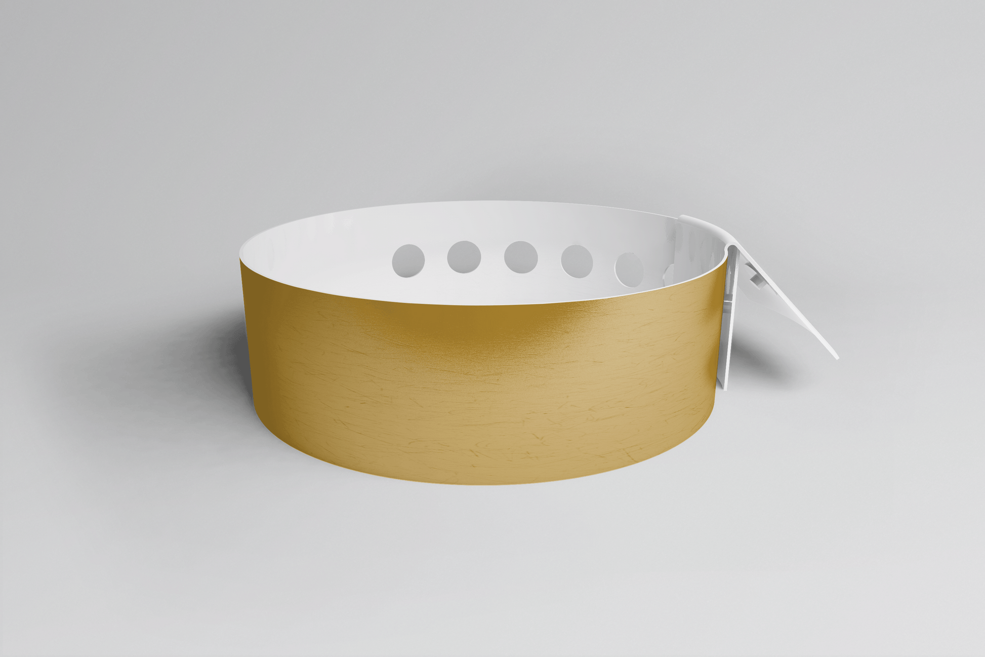 Bracelet uni en forme de L - Bracelet en vinyle uni JM Band® 1 Bronze