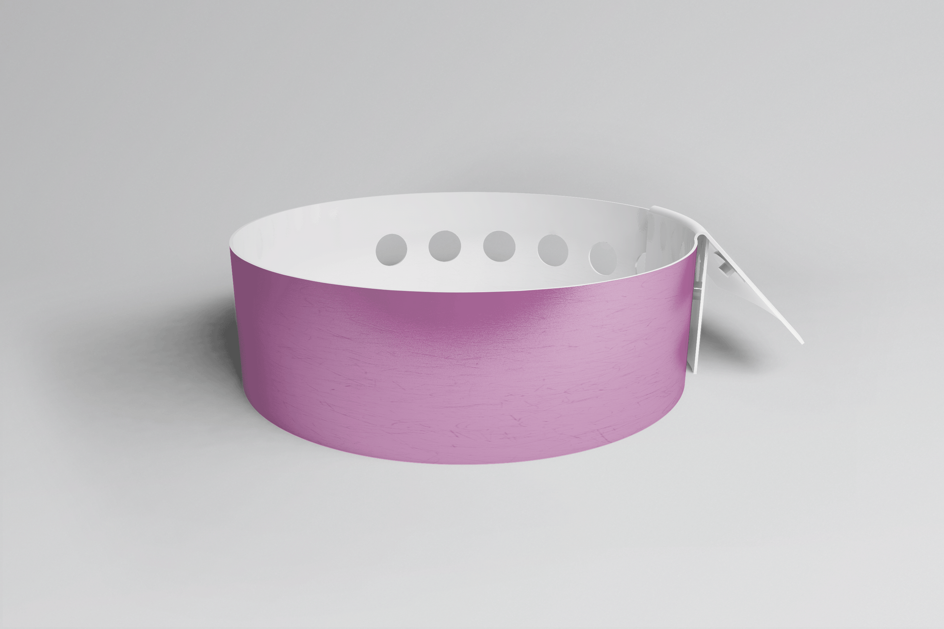 Bracelet uni en forme de L - Bracelet en vinyle uni JM Band® 1 violet