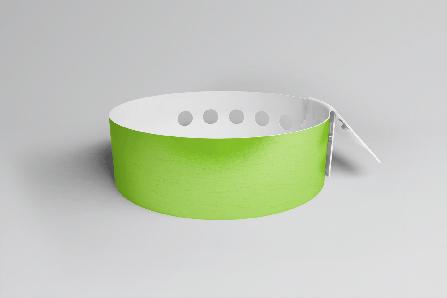 Bracelet uni en forme de L - Bracelet en vinyle uni JM Band® 1 Vert