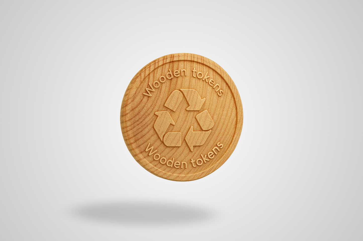 A photo of Printed Wooden Tokens from JM Band®. Purchase Tokens in wood here.