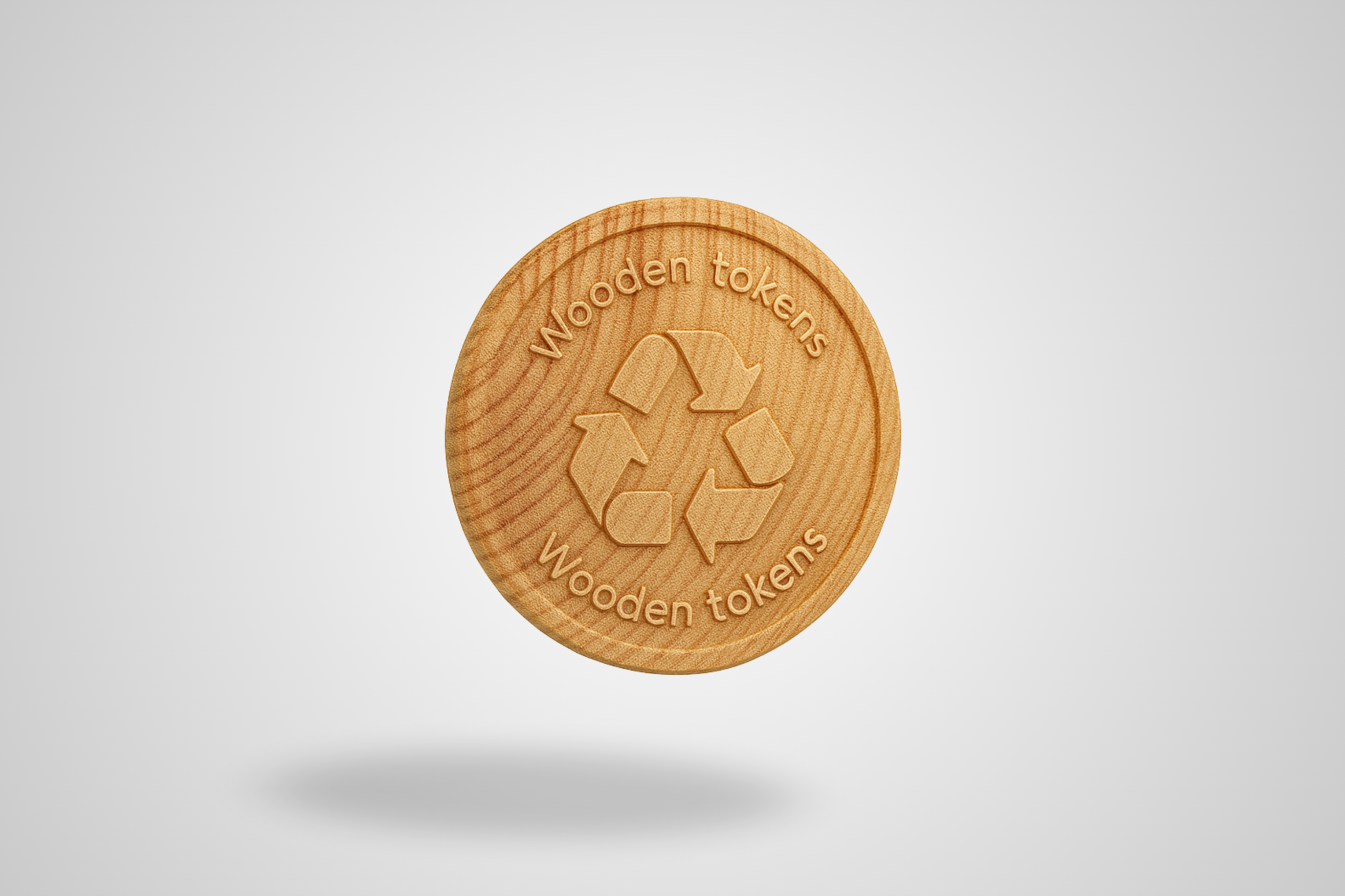 A photo of Printed Wooden Tokens from JM Band®. Purchase Tokens in wood here.