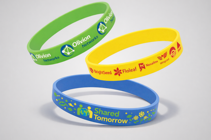 Bracelets en silicone avec impression couleur de JM Band®