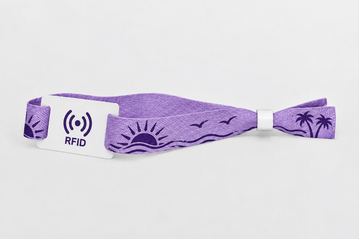 Bracelets RFID imprimés en tissu de bambou