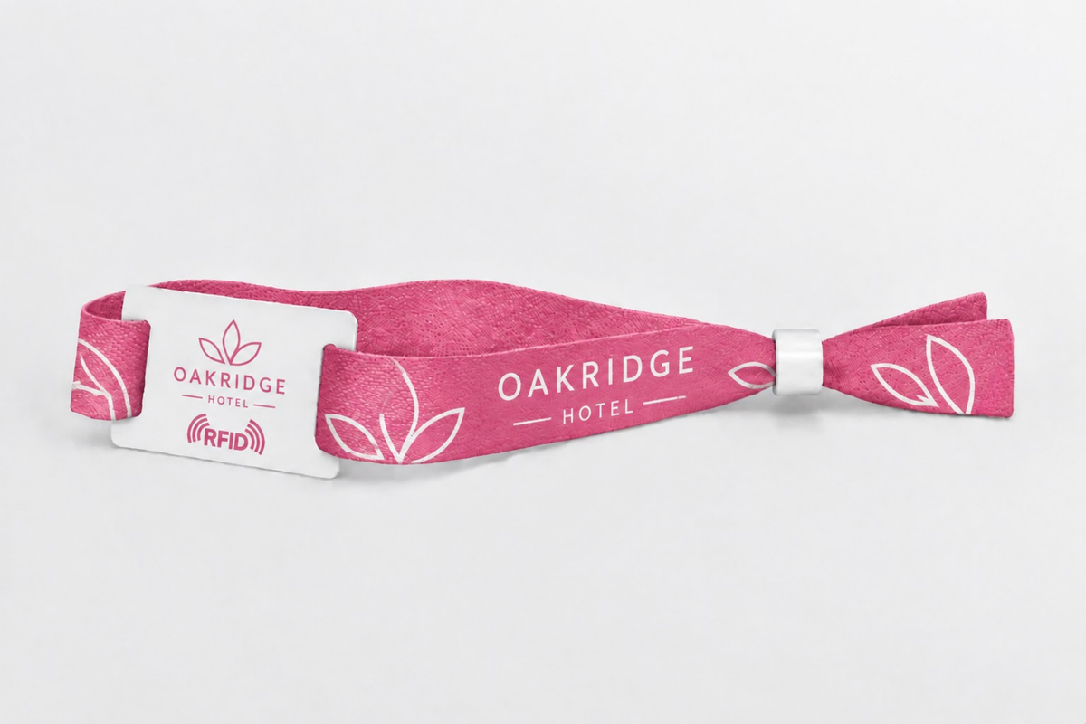 Bracelets RFID en coton imprimés