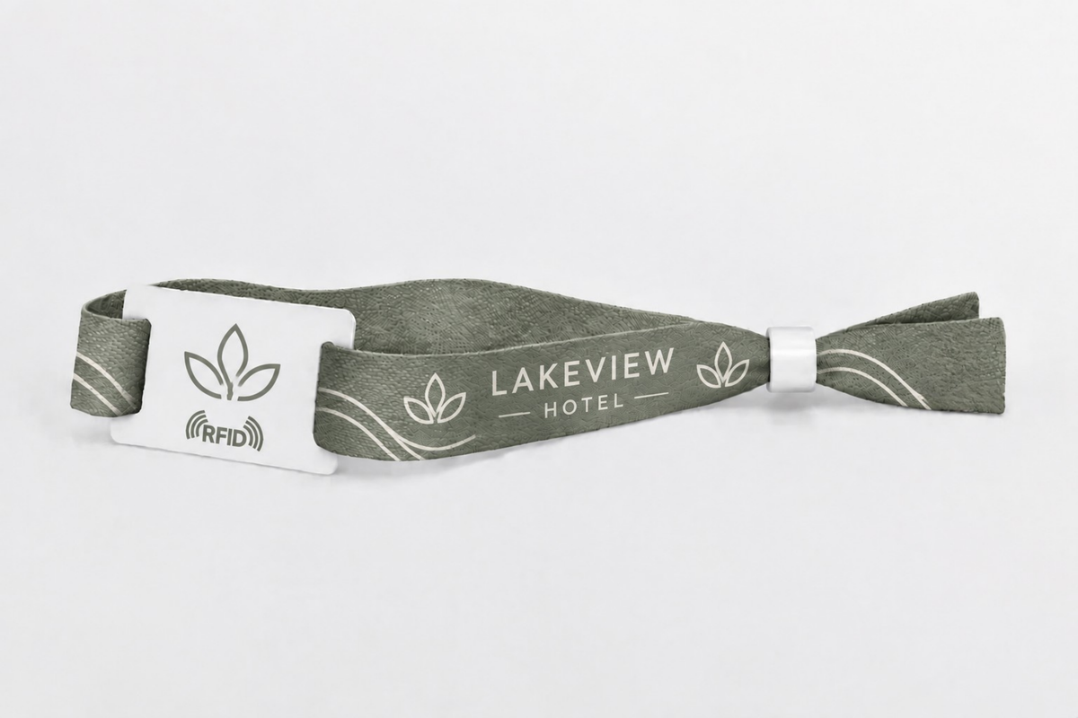 Bracelets RFID en coton imprimés