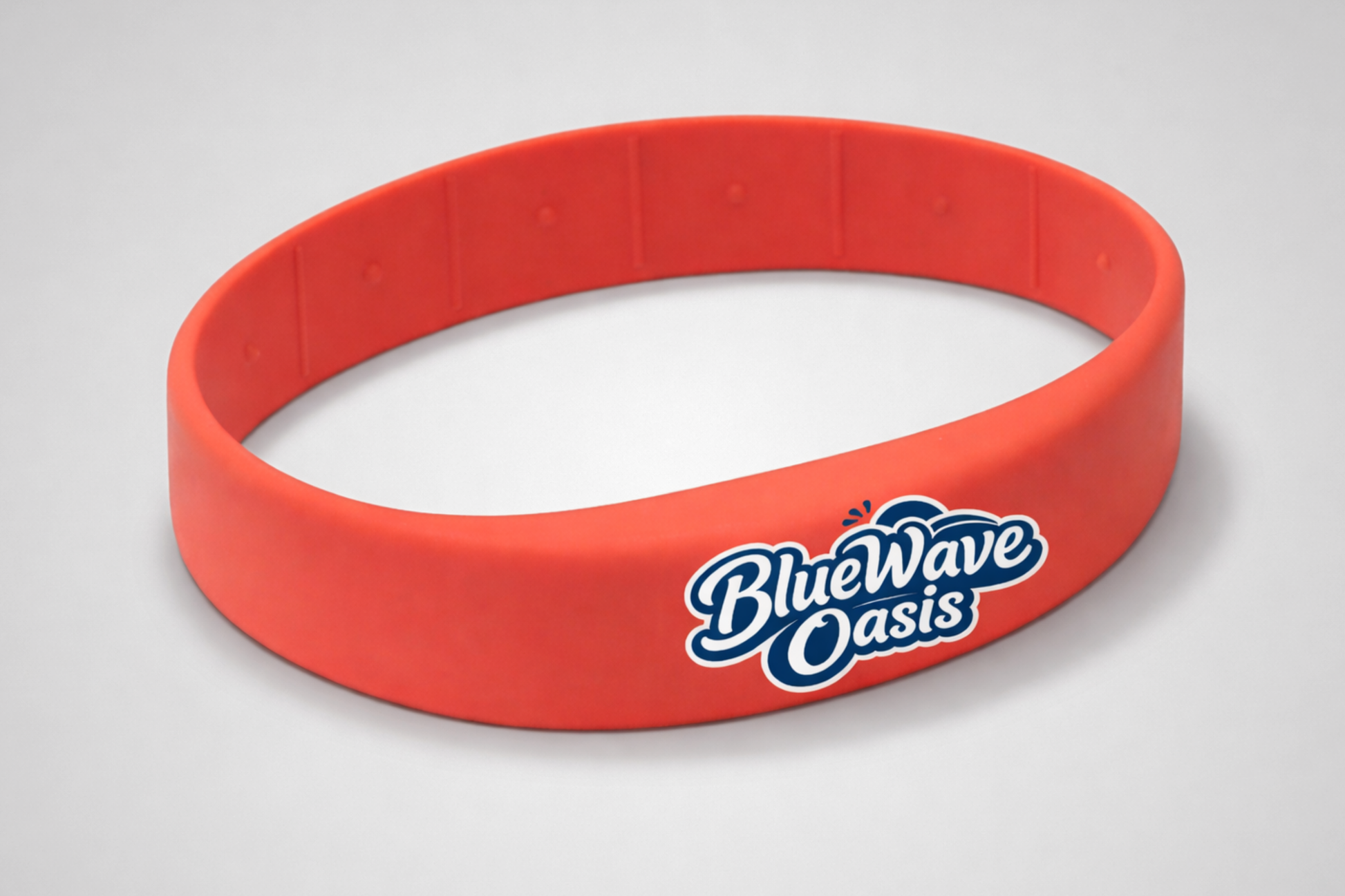 Bracelet en silicone rouge avec technologie RFID avancée de JM Band®