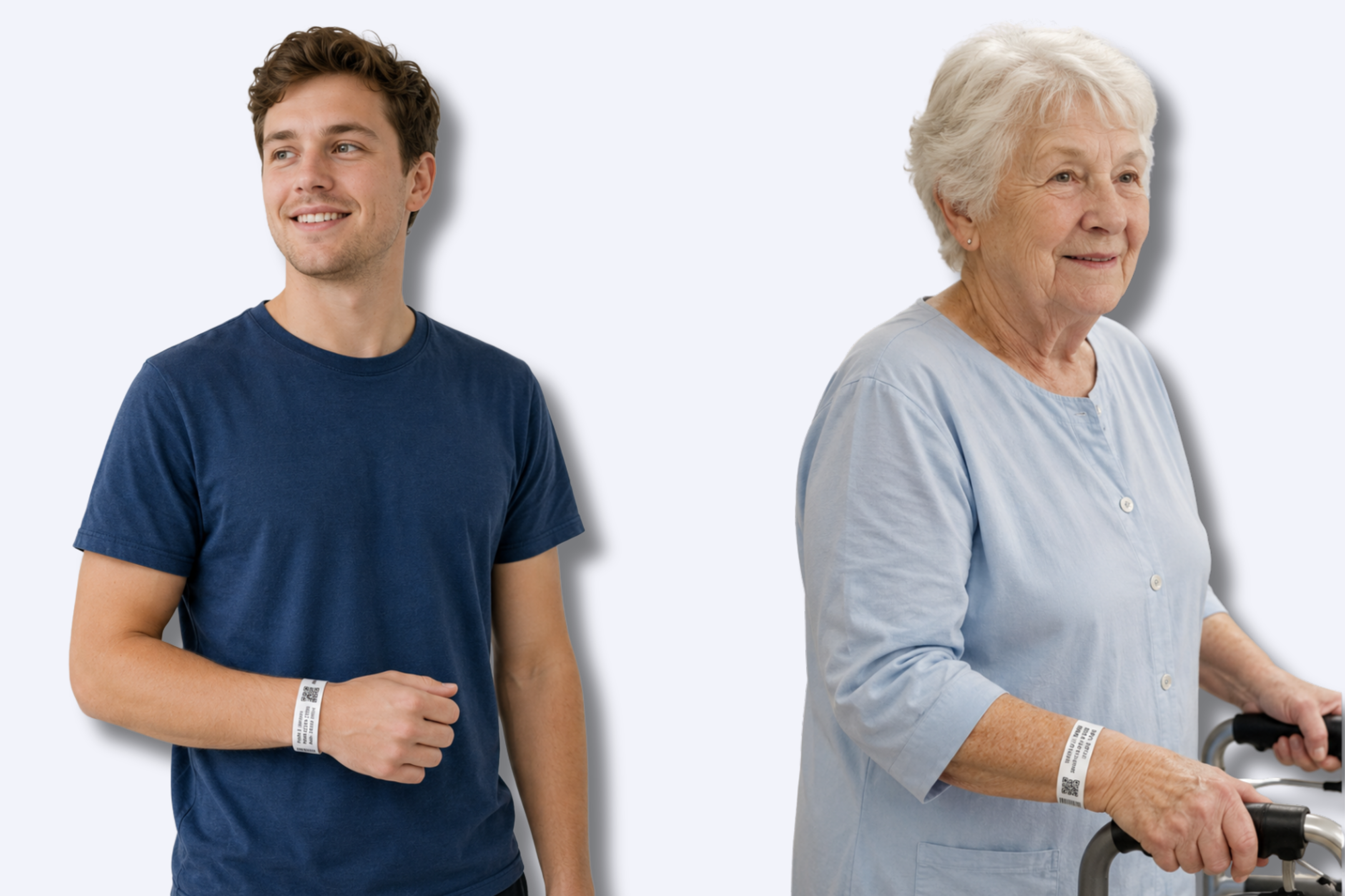 Bracelet identification patient & hospital