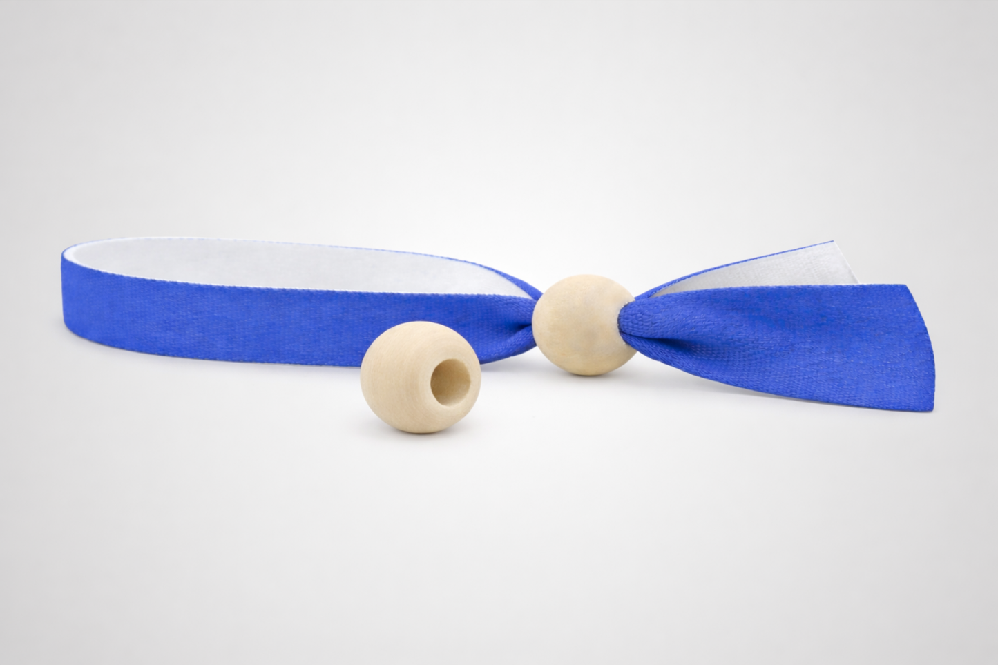 Perle ronde en bois naturel pour bracelets de JM Band®.