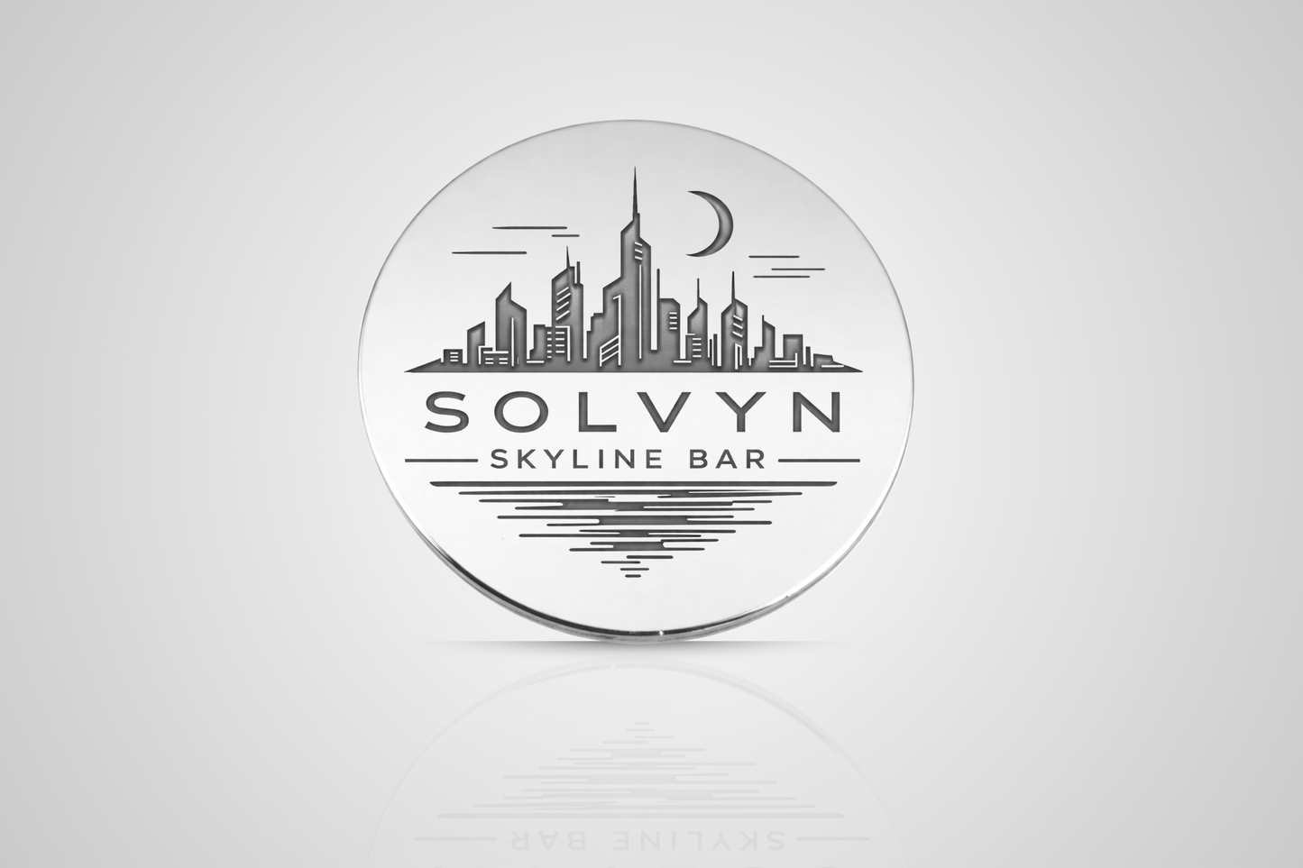 Metal tokens in silver with engraved logo from JM Band®