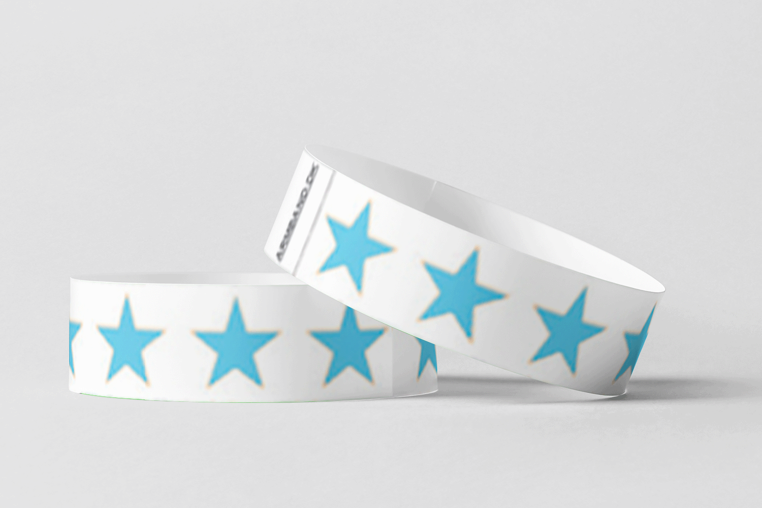 Paper Wristbands - Pre-Printed Paper wristbands JM Band EU 10 Blue Stars 