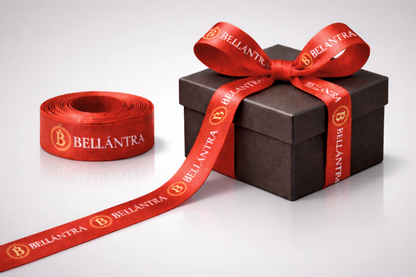 Ruban cadeau en tissu rPET imprimé en couleur de JM Band®.