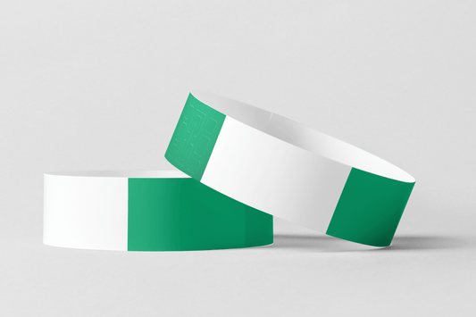 Thermal Wristbands in Roll Vinyl Wristbands JM Band EU 1 Green 